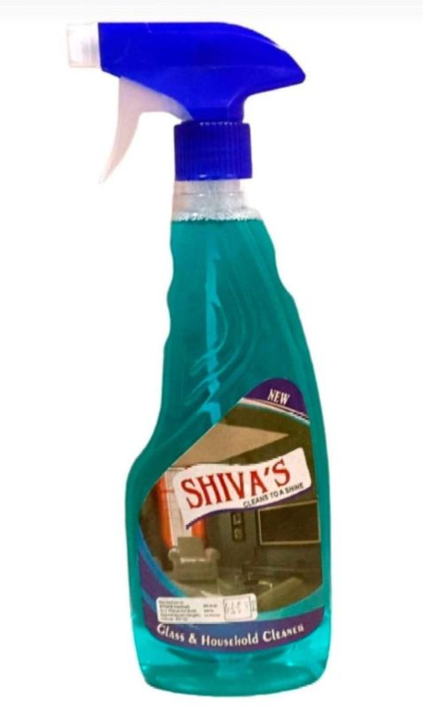 Shiva's 500ml Glass Cleaning Liquid, Feature : Gives Shining, Long Shelf Life