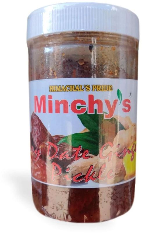 Minchy's Dry Date Ginger Pickle, Packaging Size : 500Gm