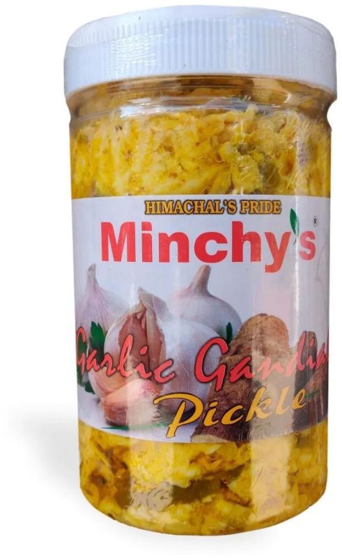 Minchy's Garlic Gandiali Pickle, Packaging Size : 500gm