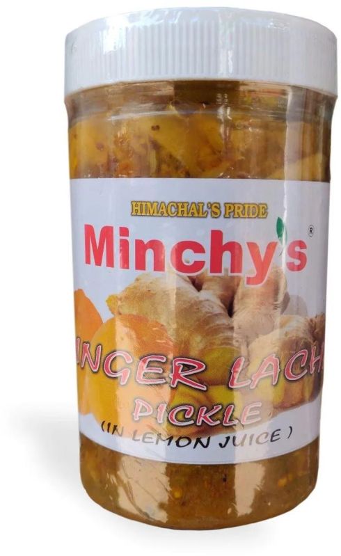 Minchy's Ginger Lachha Pickle, Packaging Size : 500Gm