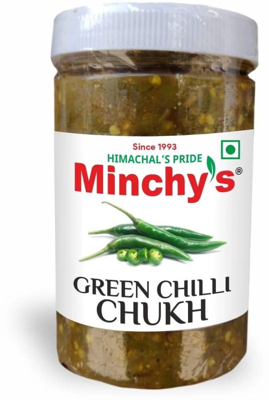 Minchy's Green Chilli Chukh, for Eating, Taste : Spicy