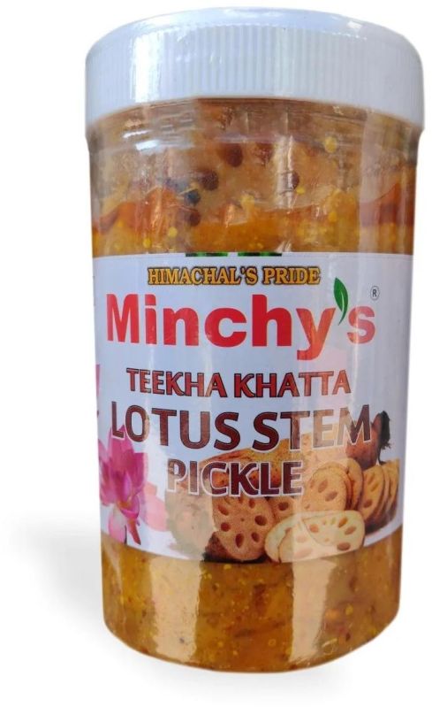 Minchy's Lotus Stem Pickle, Packaging Size : 500gm