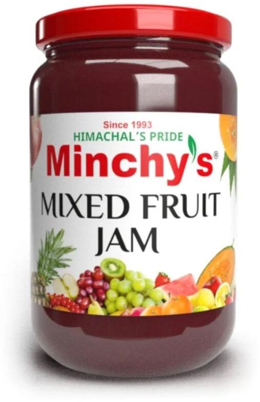 Minchy's Mixed Fruit Jam, For Eating, Feature : Long Shelf Life, Non Harmful, Sweet Flavor