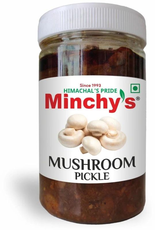 Minchy's Mushroom Pickle, for Eating, Shelf Life : 12 months from Date of Mfg.
