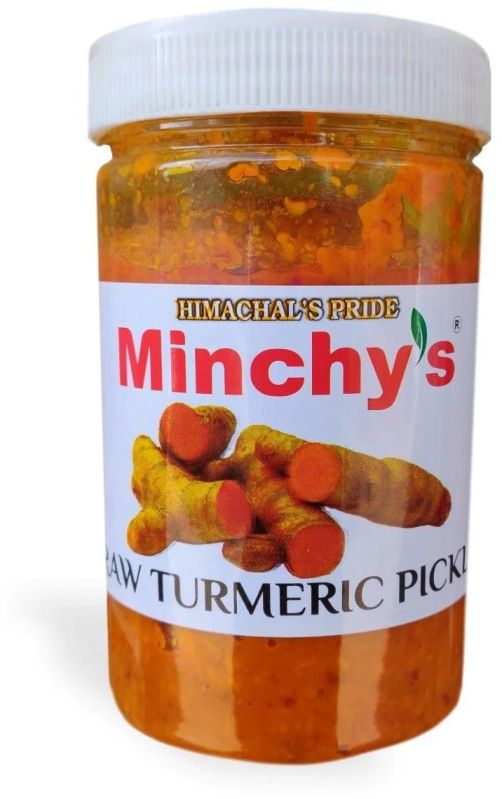 Minchy's Raw Turmeric Pickle, Packaging Size : 500gm