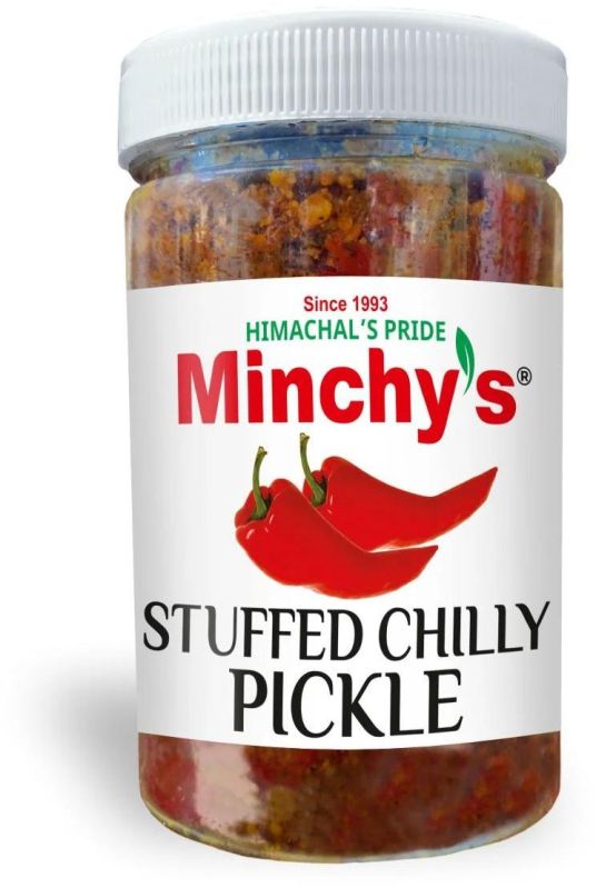 Stuffed Chilly Pickle, for Eating, Home, Hotel, Restaurants, Packaging Type : Plastic Container