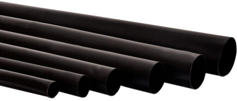 Polyolefin Heatshrinkable Black Insulating Tubes, Length : 1000-1500mm