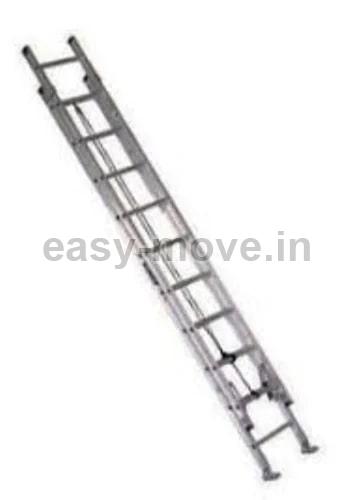 Easy Move Polished Aluminum Telescopic Ladder, for Construction, Industrial, Color : Grey
