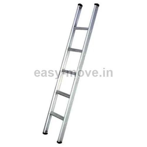 Grey Polished Aluminum Wall Supporting Ladder