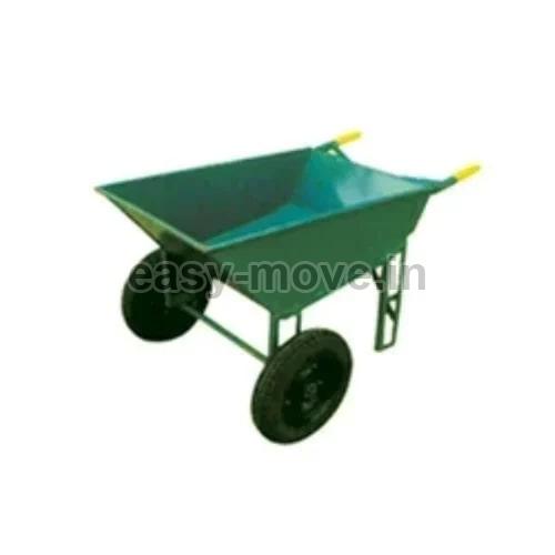 Easy Move Iron Double Wheelbarrow, Load Capacity : 150 Kg