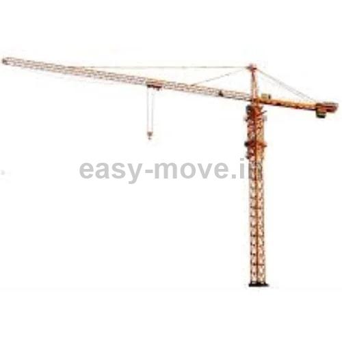 Yellow Fixed Tower Crane, for Construction, Industrial, Power Source : Hydraulic
