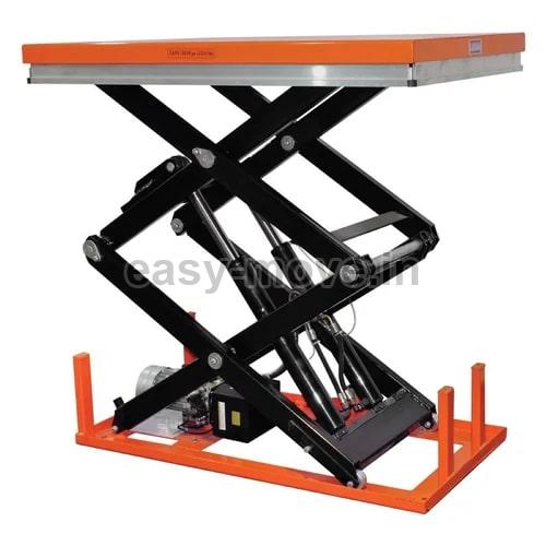 Polished Mild Steel High Scissor Lift Table, For Material Handling