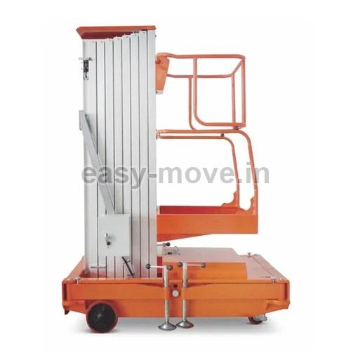 Easy Move Hydraulic Polished Aluminum Industrial Work Platform, Load Capacity : 125 kg, 150 Kg