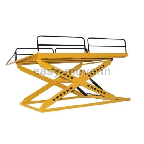 Easy Move Yellow Polished Metal Lift Table, for Industrial
