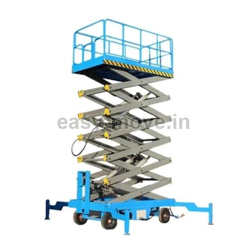 Grey Easy Move Mobile Bigpic Scissor Lift, for Industrial Use, Lifting Capacity : 0.3-0.5 ton