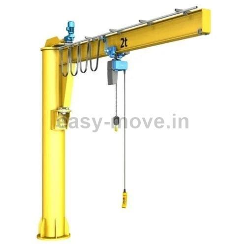 Yellow Electric Single Girder Jib Crane, for Industrial