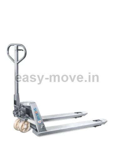 Hand Operated Stainless Steel Pallet Truck, For Moving Goods, Capacity : 2000 Kg