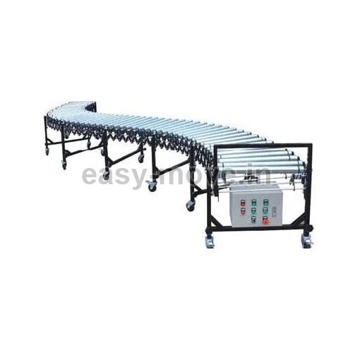 Electric Polished Stainless Steel Roller Conveyor, for Moving Goods, Material Handling Capacity : 50 Kg/Feet