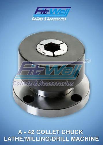 A - 42 Collet Chuck, for Lathe, Milling, Slotting, Hobing, Drilling Machine, Material Grade : Alloy Steel