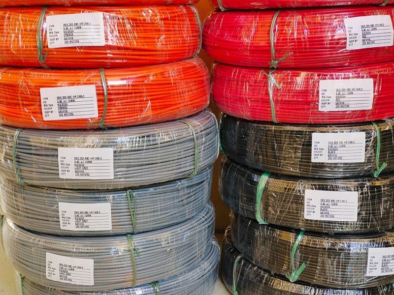Multi Colour 2.5 Sqmm ABC Cable, for Industrial, Feature : Crack Free, Durable, High Ductility