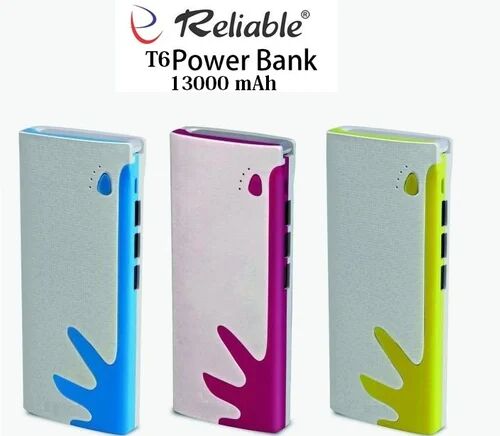 Reliable Electric 13000mAH Power Bank, for Charging Phone, Shape : Rectangular