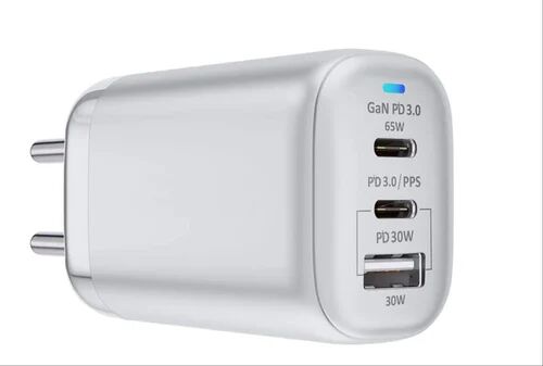 White 80W Gan Fast Charger