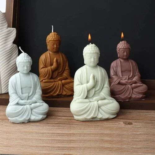 Soy Wax Lord Buddha Scented Candle, for Lighting, Decoration, Technics : Handmade