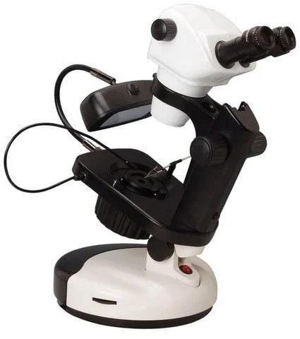Black 220V Electricity Rotatable Gemological Microscope, for Science Lab, Size : Standard