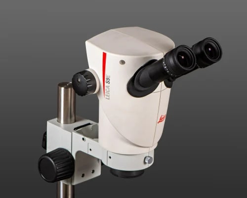 220V Electricity Vision Stereo Diamond Microscope, for Science Lab, Color : White