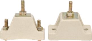 Creamy Rectangle Porcelain Busbar Insulator Support, for Control Panels, Certification : ISI Certified
