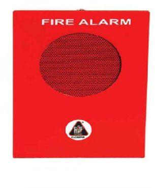 Red 24 V Mild Steel Fire Alarm Hooter