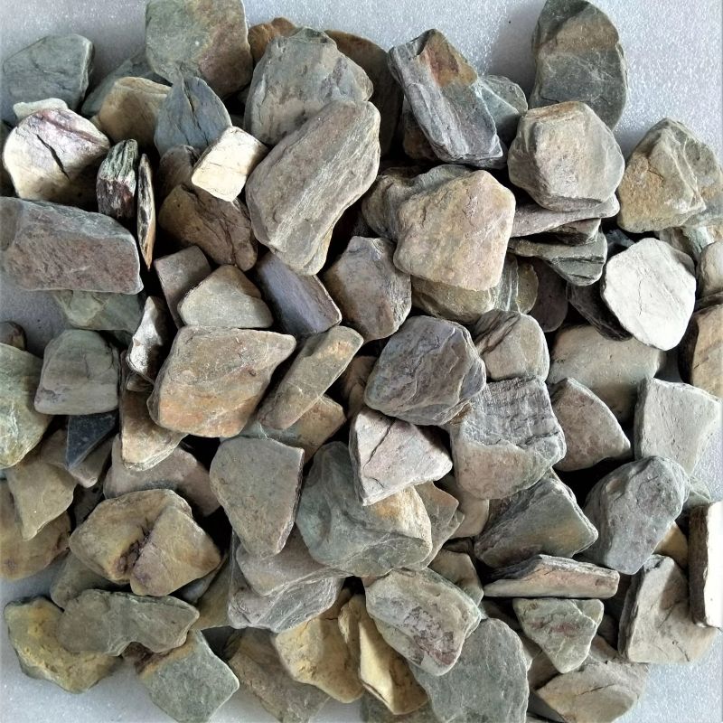 Indian Copper Multi Slate Paddlestones Flat Tumbled Pebbles landscaping garden Water feature Decorat