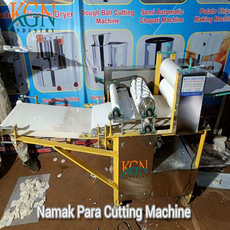 Kgn Industry Mild Steel Namkeen Mathri Making Machine, Production Capacity : 25-50 Kg/Hour, 50 Kg/Hour