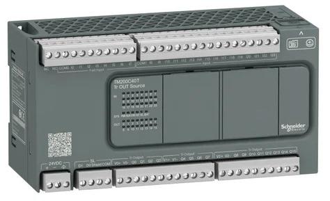 Grey Schneider Logic Controller, Display Type : LED