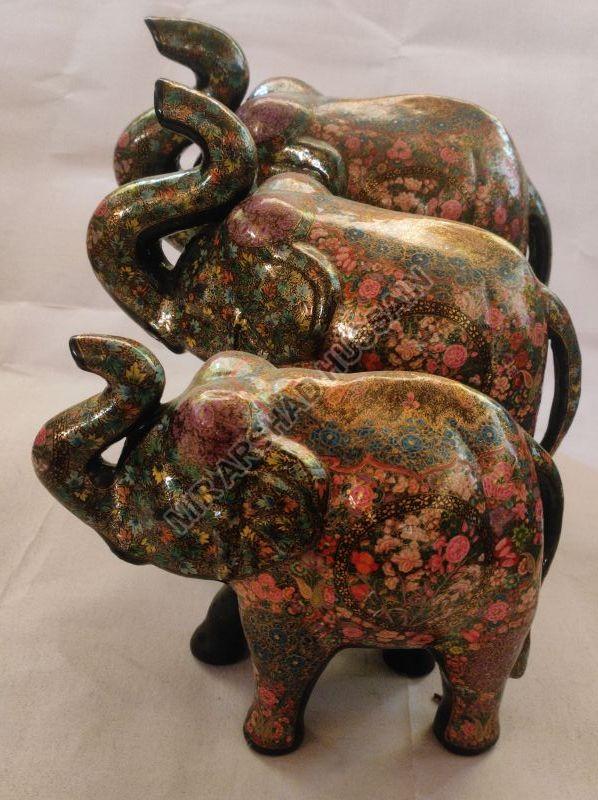 Brown Polished Decorative Elephant, Size : Multisizes, Feature : Dust Proof, Fine Finishing