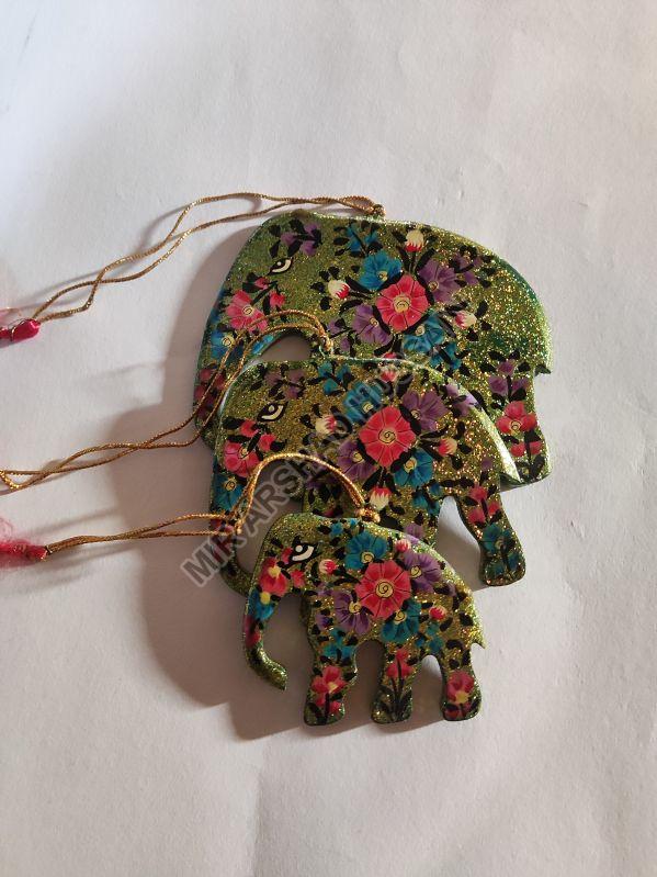 Multi Colour Plastic Hanging Elephant, for Decoration Use, Technics : Machine-made