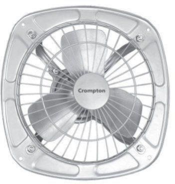 Crompton Drift Air Exhaust Fan, for Home, Kitchen, Industrial, Color : White