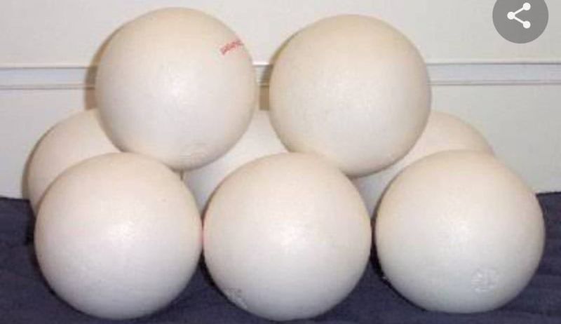 Round Plain Polyurethane Polo Ball, Color : White