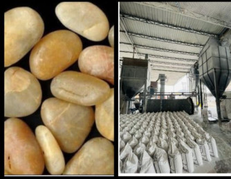 Rectangle Plain Natural Yellow Pebbles, Color : Black, Blue, Gray, Pink, White, White, Black, Red