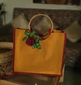 Designer Jute Hand Bag, for Party, Feature : Stylish, High Quality, Fashionable