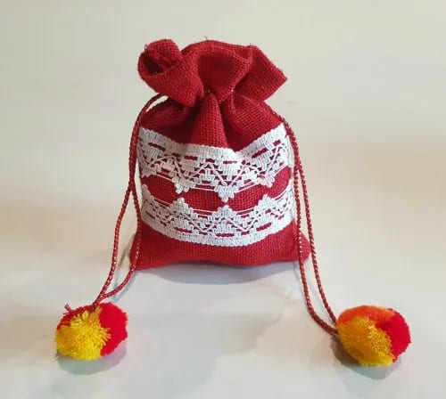 Handmade Jute Potli Bag, Gender : Female