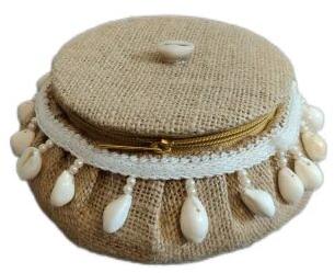 Plain Fancy Jute Gift Box, Color : Natural Brown