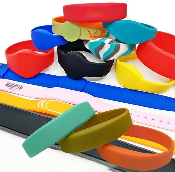 Plastic 13.56mhz 125khz Rfid Wristband, Color : Black, Blue, Green, Orange, Pink, Purple, Red, White