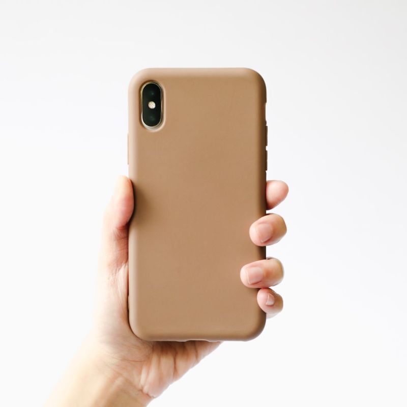Brown Leather Plain phone cases
