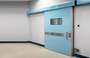 Sliding Plain Paint Coating Hospital Door, Position : Interior