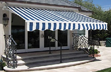 Multi Colour Rectangle Waterproof Awnings, For Industrial, Frame Material : Ms