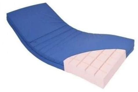 Rectangular Plain Foam Bed Mattress, for Hospital, Color : Blue
