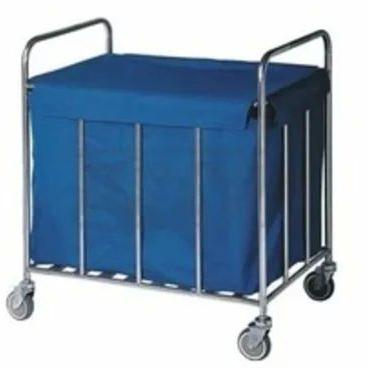 Stainless Steel Housekeeping Linen Trolley, Capacity : 20 Kg