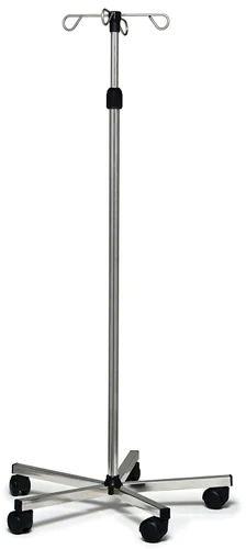 Polished Stainless Steel I.V. Stand, for Clinical, Hospital
