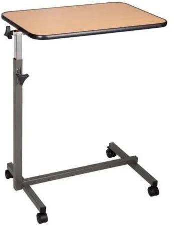 Rectangular Steel Over Bed Table, for Hospital